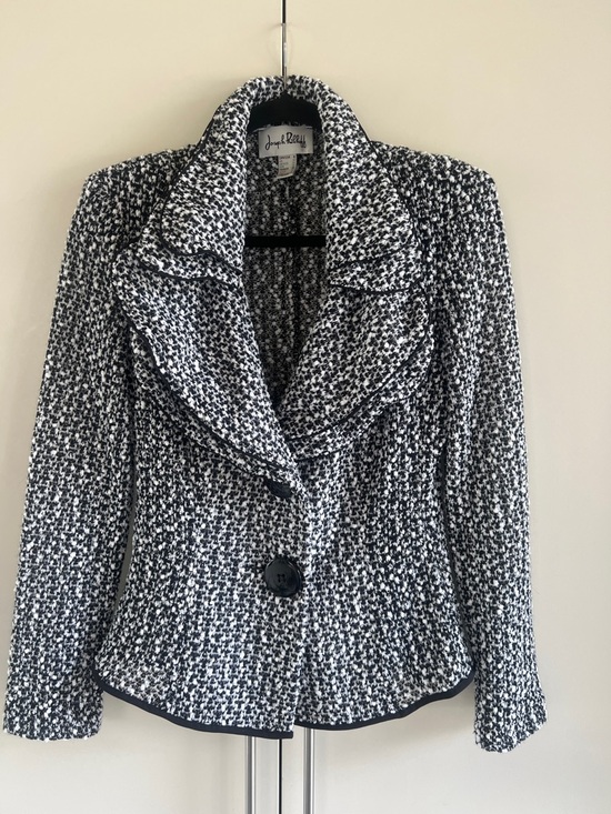 Joseph Ribkoff Jackets & Blazers - Joseph Ribkoff Ruffle Collar Boucle Jacket